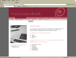 Homepage WORTBILDSCHRIFT